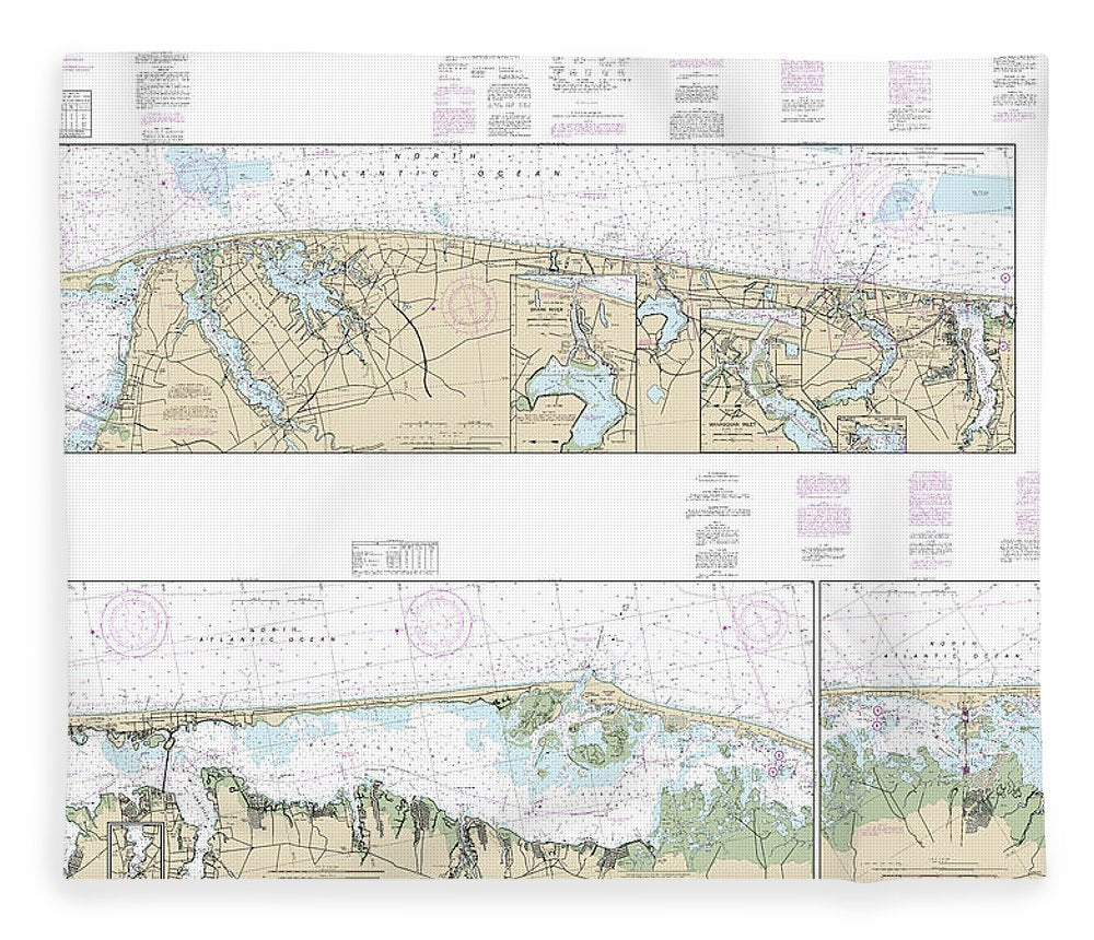 Nautical Chart 12324 Intracoastal Waterway Sandy Hook Little Egg Harbor Blanket