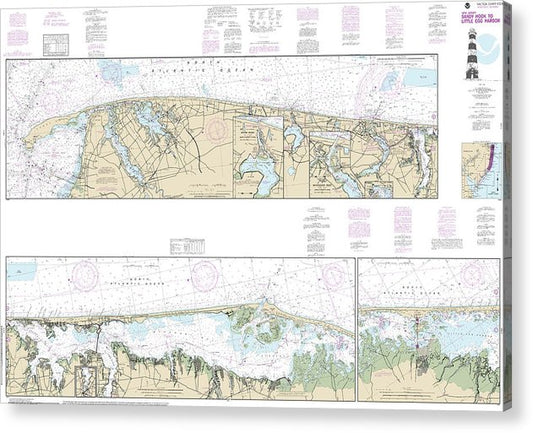 Nautical Chart-12324 Intracoastal Waterway Sandy Hook-Little Egg Harbor  Acrylic Print