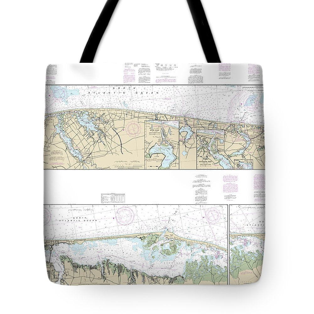 Nautical Chart-12324 Intracoastal Waterway Sandy Hook-little Egg Harbor - Tote Bag