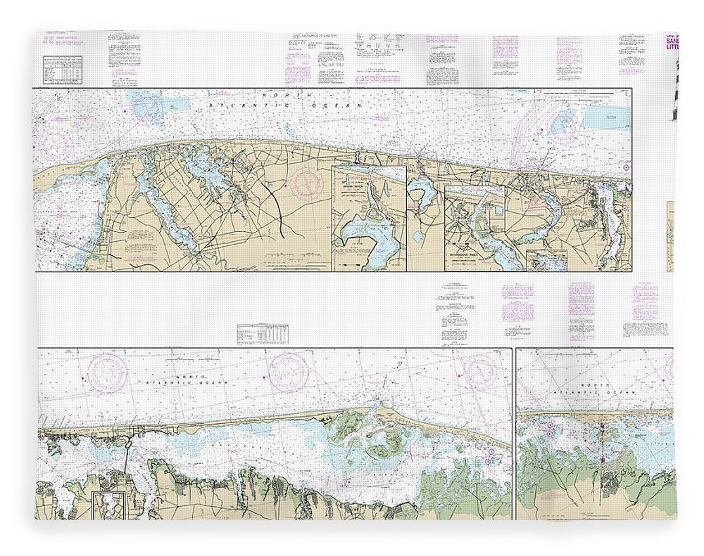 Nautical Chart-12324 Intracoastal Waterway Sandy Hook-little Egg Harbor - Blanket