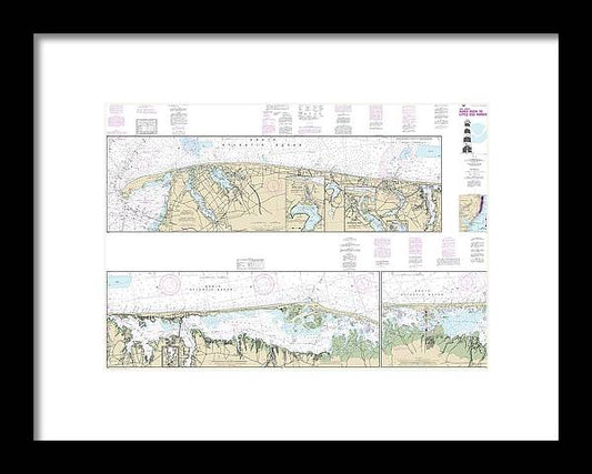 A beuatiful Framed Print of the Nautical Chart-12324 Intracoastal Waterway Sandy Hook-Little Egg Harbor by SeaKoast