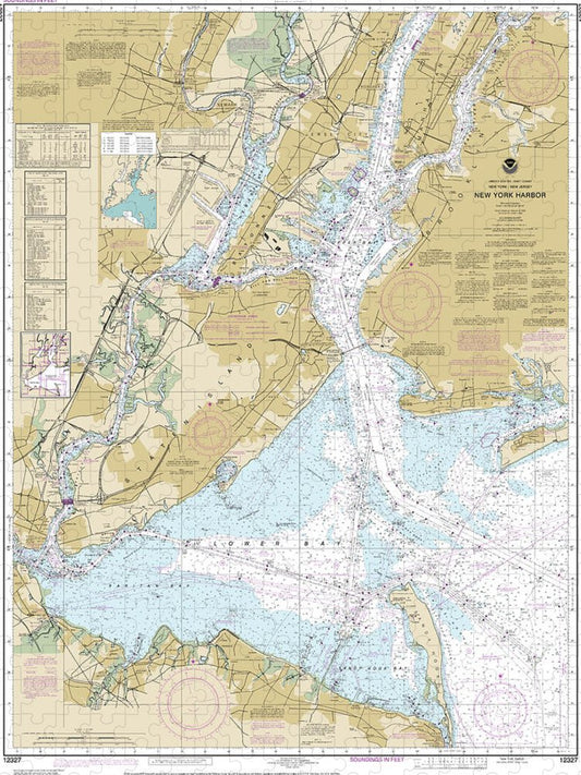 Nautical Chart 12327 New York Harbor Puzzle