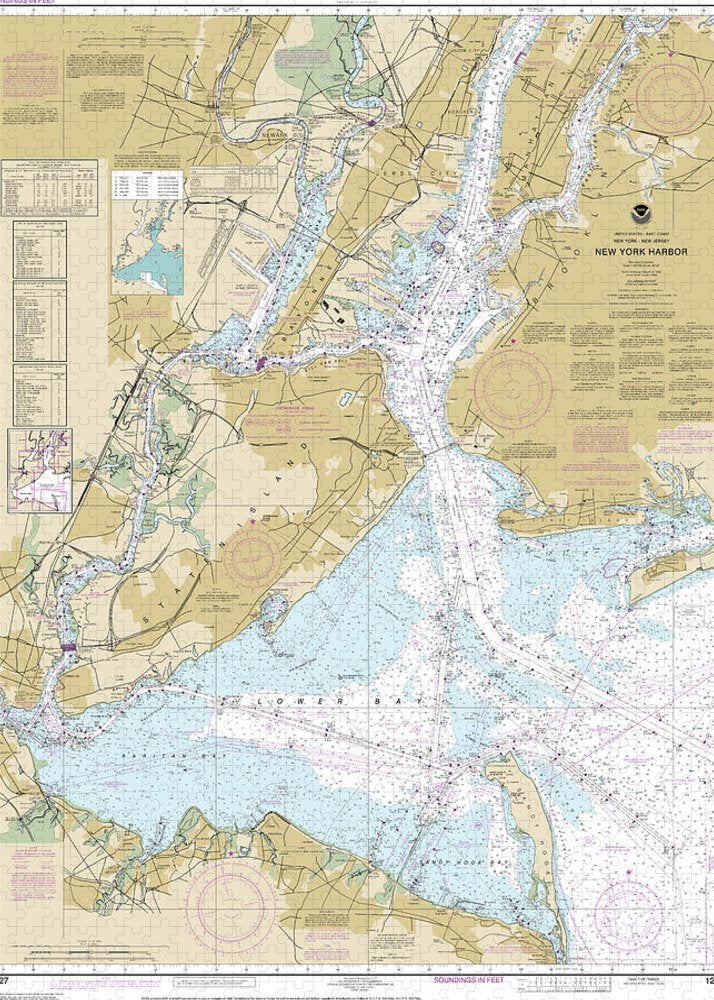 Nautical Chart-12327 New York Harbor - Puzzle