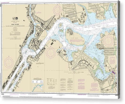 Nautical Chart-12339 East River Tallman Island-Queensboro Bridge  Acrylic Print