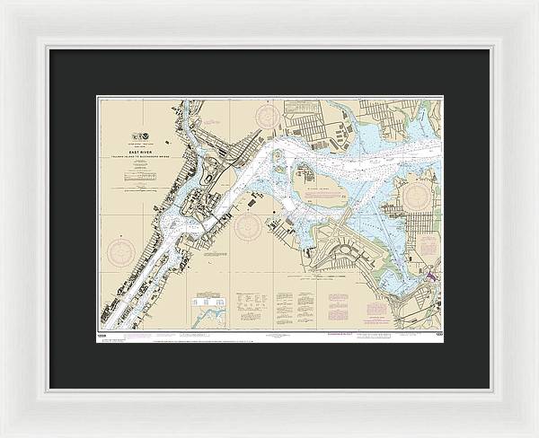Nautical Chart-12339 East River Tallman Island-queensboro Bridge - Framed Print