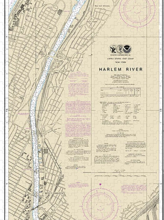 Nautical Chart 12342 Harlem River Puzzle