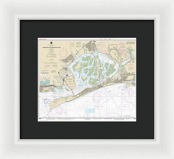 Nautical Chart-12350 Jamaica Bay-rockaway Inlet - Framed Print