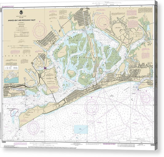 Nautical Chart-12350 Jamaica Bay-Rockaway Inlet  Acrylic Print