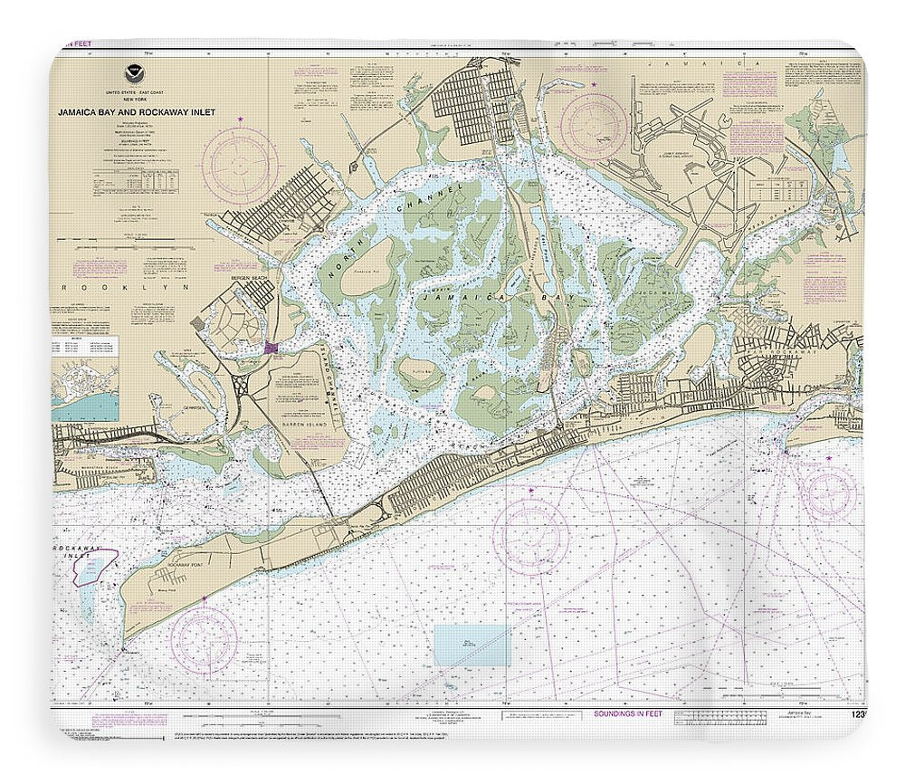 Nautical Chart-12350 Jamaica Bay-rockaway Inlet - Blanket