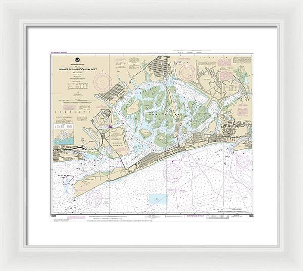 Nautical Chart-12350 Jamaica Bay-rockaway Inlet - Framed Print