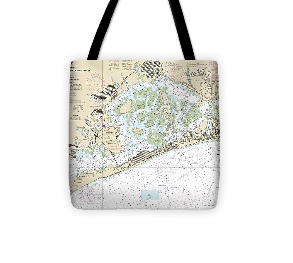 Nautical Chart 12350 Jamaica Bay Rockaway Inlet Tote Bag