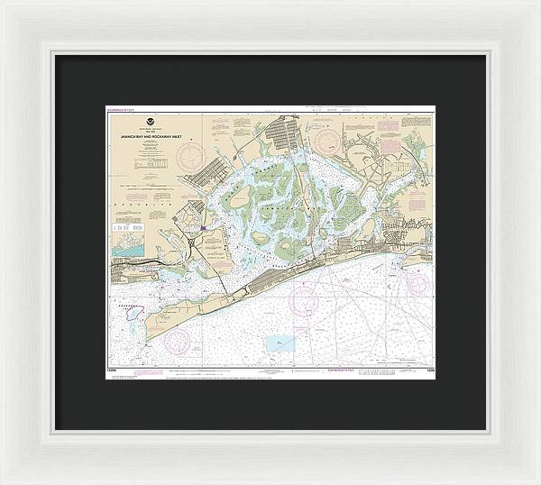 Nautical Chart-12350 Jamaica Bay-rockaway Inlet - Framed Print