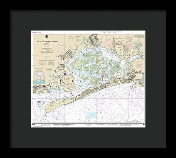 Nautical Chart-12350 Jamaica Bay-rockaway Inlet - Framed Print