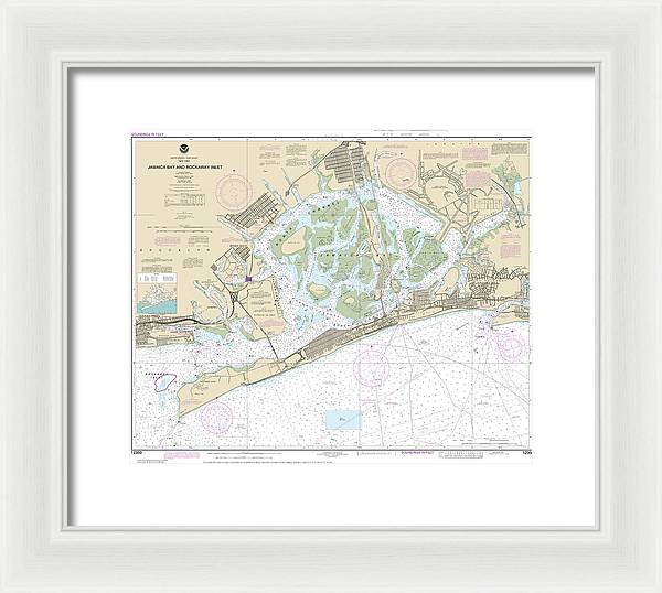 Nautical Chart-12350 Jamaica Bay-rockaway Inlet - Framed Print