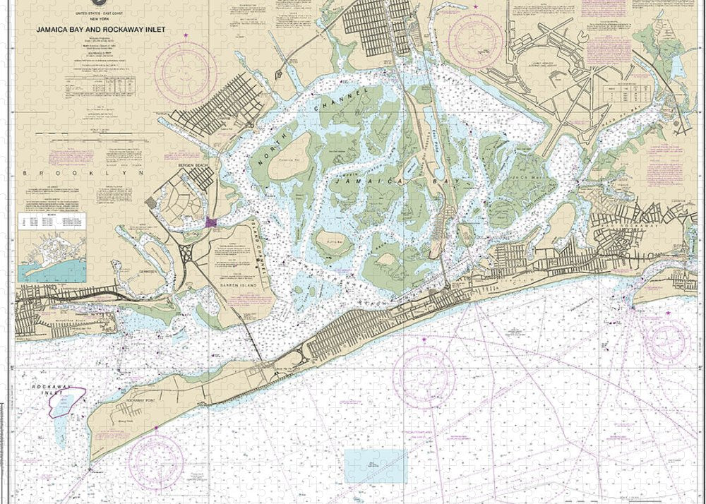 Nautical Chart-12350 Jamaica Bay-rockaway Inlet - Puzzle