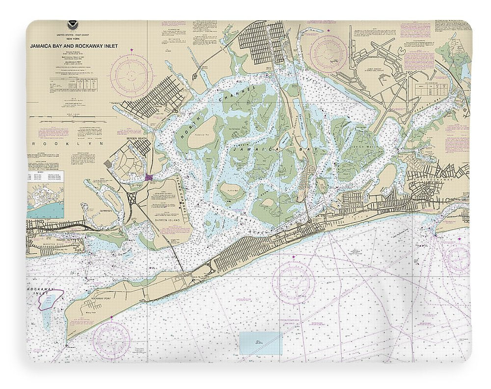 Nautical Chart-12350 Jamaica Bay-rockaway Inlet - Blanket