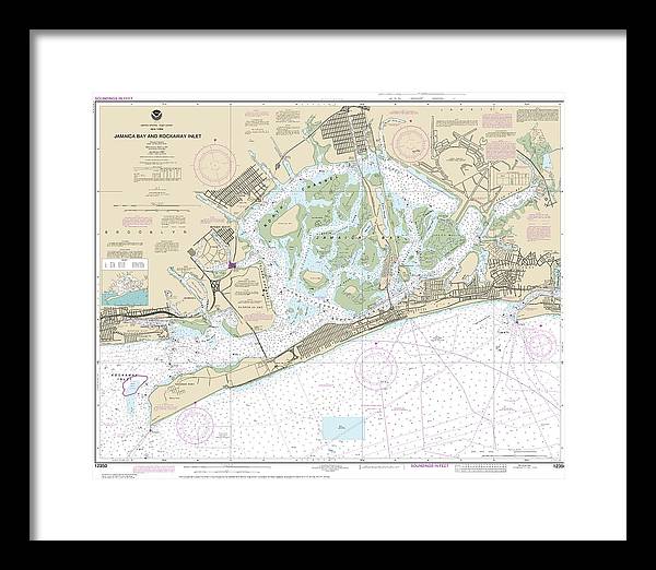 Nautical Chart-12350 Jamaica Bay-rockaway Inlet - Framed Print