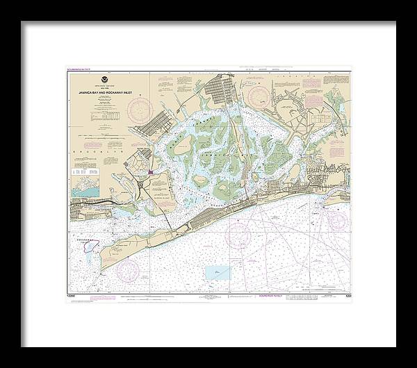 Nautical Chart-12350 Jamaica Bay-rockaway Inlet - Framed Print