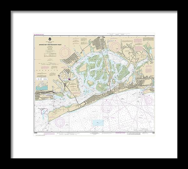 Nautical Chart-12350 Jamaica Bay-rockaway Inlet - Framed Print