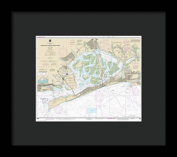 Nautical Chart-12350 Jamaica Bay-rockaway Inlet - Framed Print