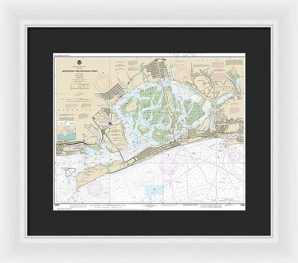 Nautical Chart-12350 Jamaica Bay-rockaway Inlet - Framed Print