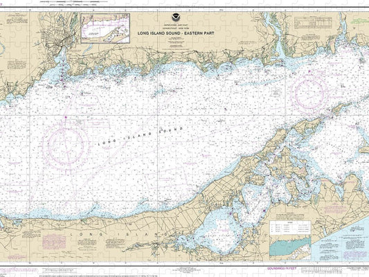 Nautical Chart 12354 Long Island Sound Eastern Part Puzzle