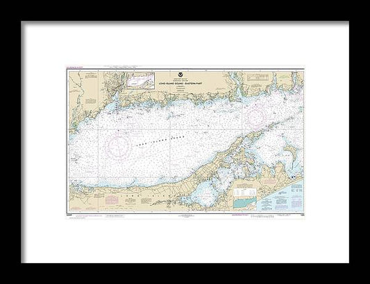 A beuatiful Framed Print of the Nautical Chart-12354 Long Island Sound Eastern Part by SeaKoast
