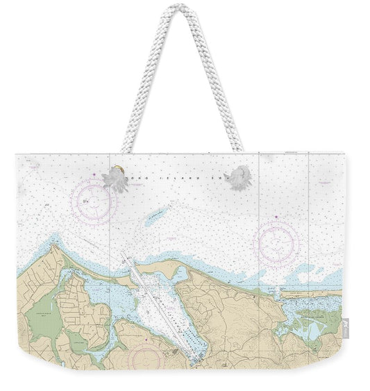 Nautical Chart-12362 Port Jefferson-mount Sinai Harbors - Weekender Tote Bag