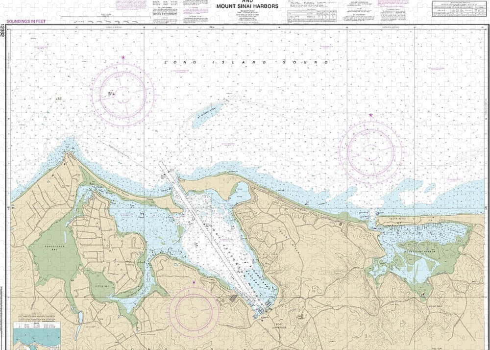 Nautical Chart-12362 Port Jefferson-mount Sinai Harbors - Puzzle