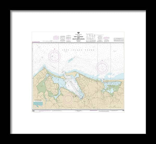 Nautical Chart-12362 Port Jefferson-mount Sinai Harbors - Framed Print
