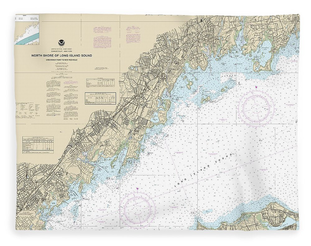 Nautical Chart-12367 North Shore-long Island Sound Greenwich Point-new Rochelle - Blanket