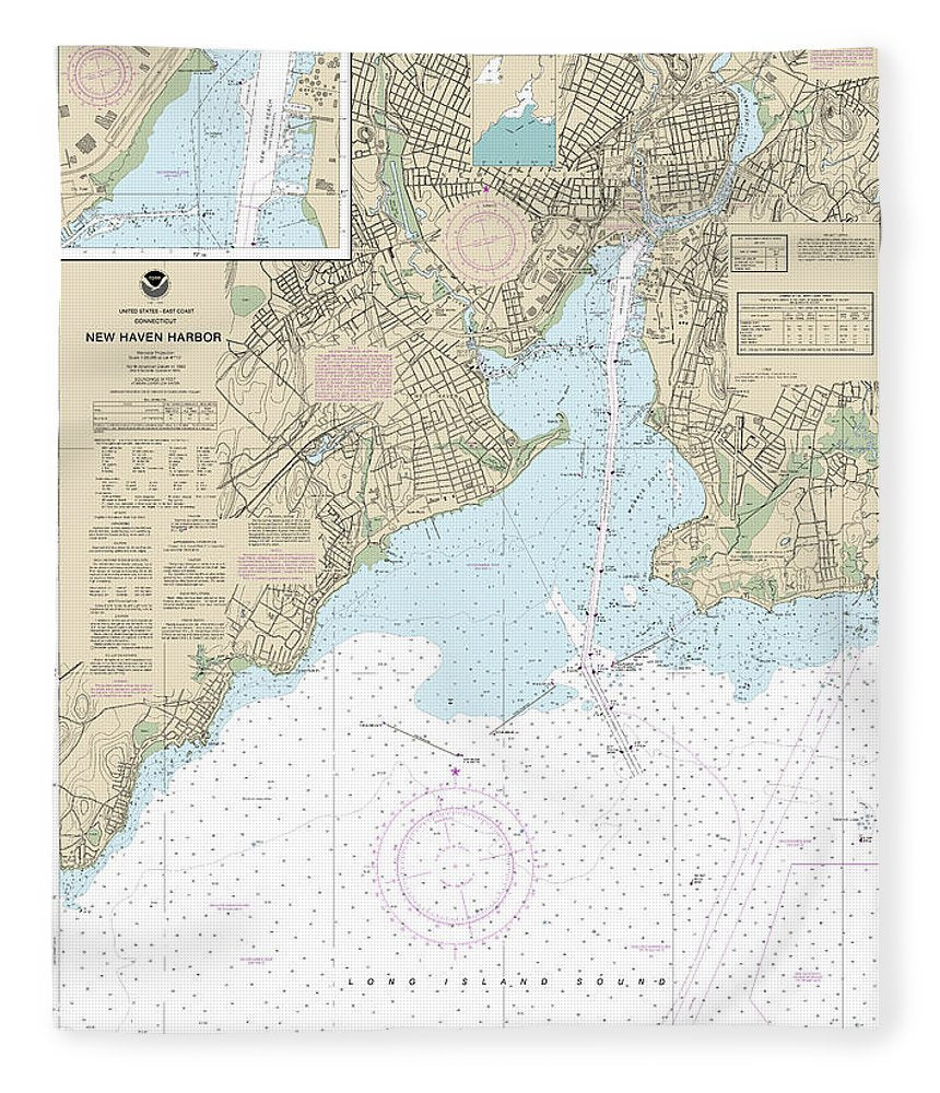 Nautical Chart 12371 New Haven Harbor, New Haven Harbor (Inset) Blanket