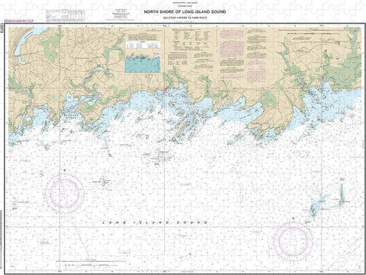 Nautical Chart 12373 North Shore Long Island Sound Guilford Harbor Farm River Puzzle