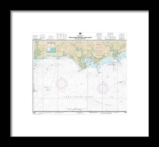 A beuatiful Framed Print of the Nautical Chart-12374 North Shore-Long Island Sound Duck Island-Madison Reef by SeaKoast
