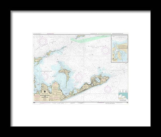 A beuatiful Framed Print of the Nautical Chart-13209 Block Island Sound-Gardiners Bay, Montauk Harbor by SeaKoast