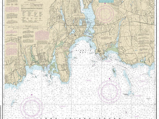 Nautical Chart 13211 North Shore Long Island Sound Niantic Bay Vicinity Puzzle