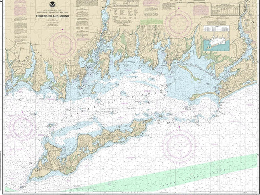 Nautical Chart 13214 Fishers Island Sound Puzzle