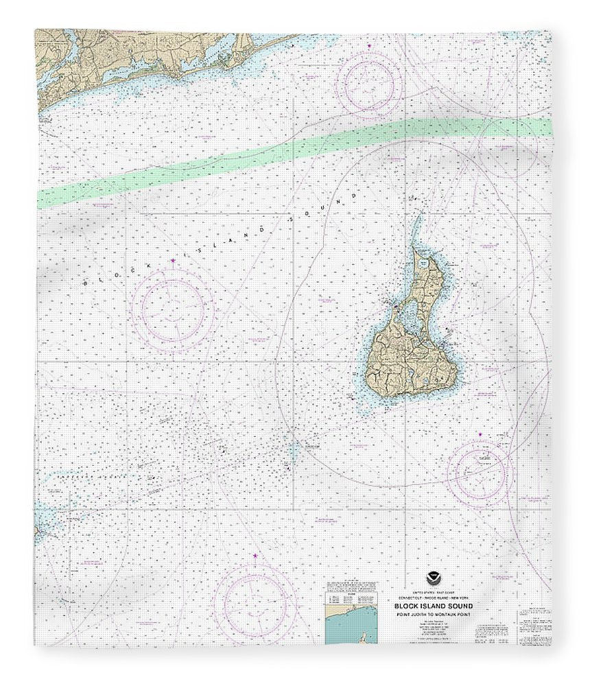Nautical Chart 13215 Block Island Sound Point Judith Montauk Point Blanket