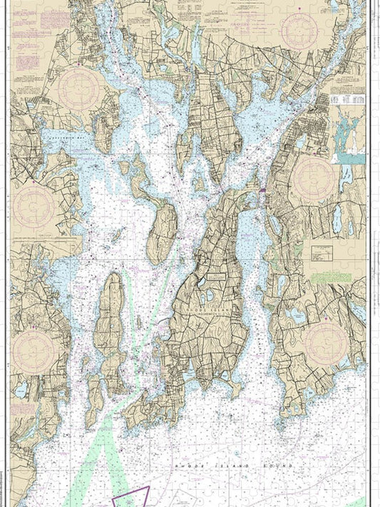 Nautical Chart 13221 Narragansett Bay Puzzle
