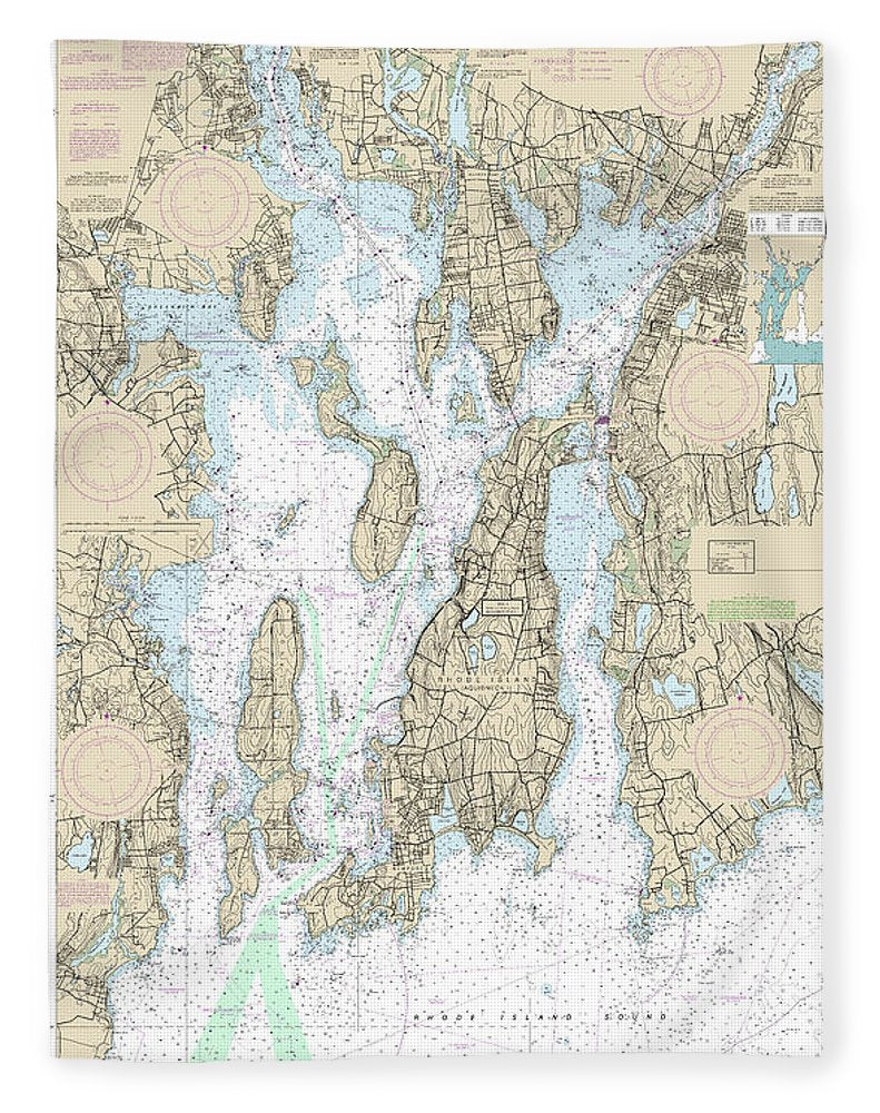 Nautical Chart-13221 Narragansett Bay - Blanket