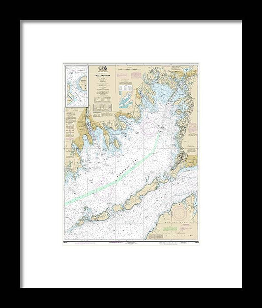 A beuatiful Framed Print of the Nautical Chart-13230 Buzzards Bay, Quicks Hole by SeaKoast