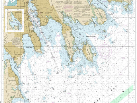 Nautical Chart 13232 New Bedford Harbor Approaches Puzzle