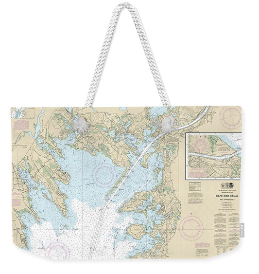 Nautical Chart-13236 Cape Cod Canal-approaches - Weekender Tote Bag