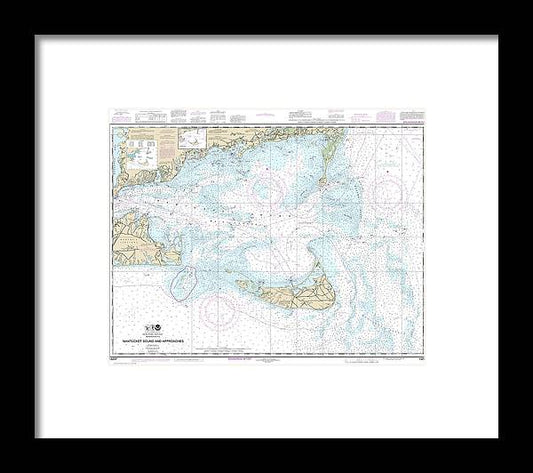 A beuatiful Framed Print of the Nautical Chart-13237 Nantucket Sound-Approaches by SeaKoast