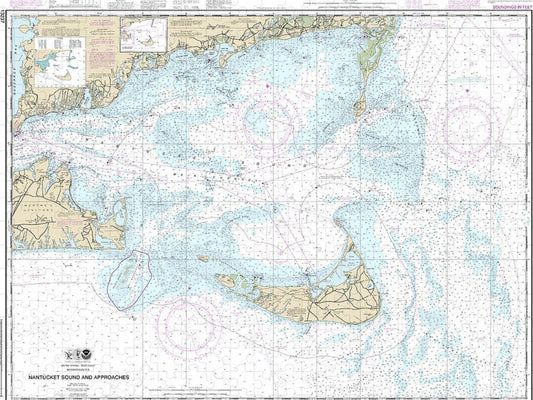 Nautical Chart 13237 Nantucket Sound Approaches Puzzle
