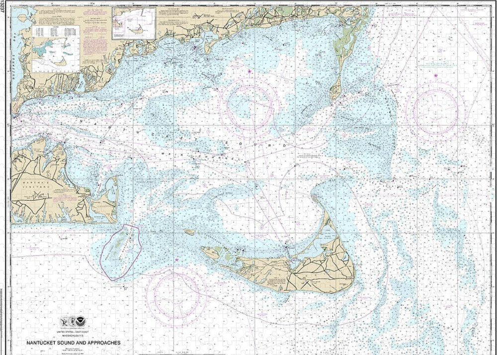 Nautical Chart-13237 Nantucket Sound-approaches - Puzzle