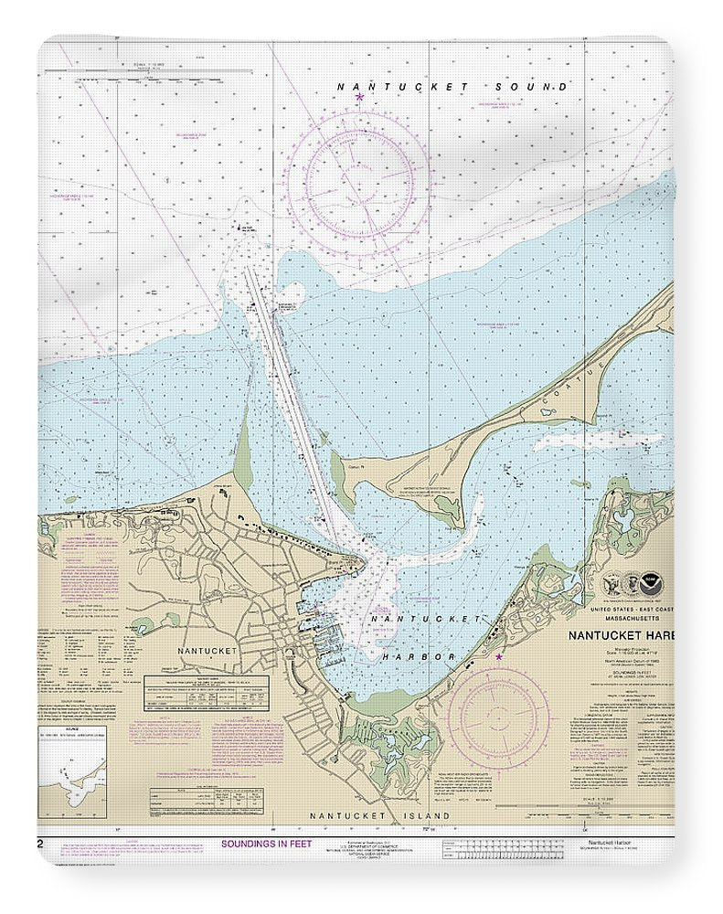Nautical Chart-13242 Nantucket Harbor - Blanket
