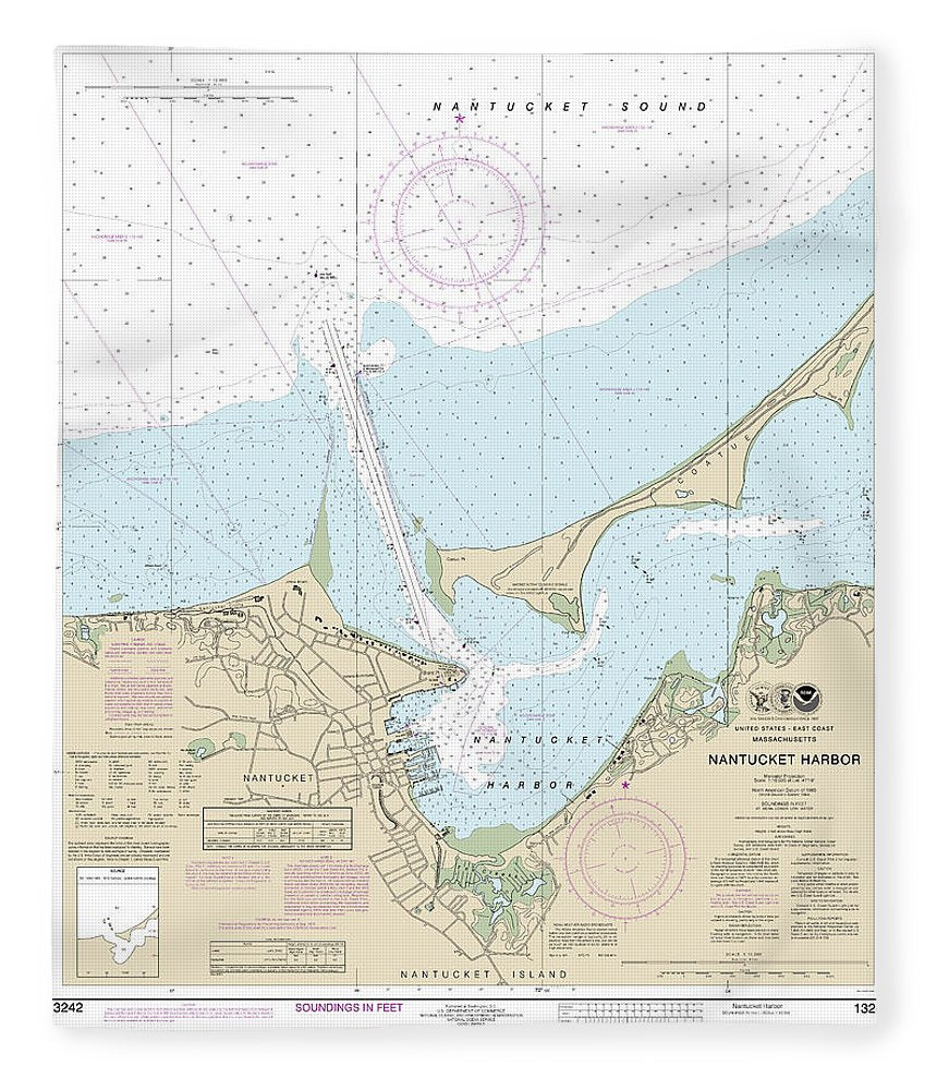 Nautical Chart 13242 Nantucket Harbor Blanket