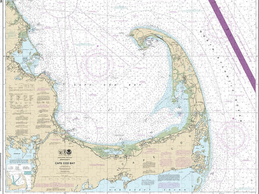 Nautical Chart 13246 Cape Cod Bay Puzzle
