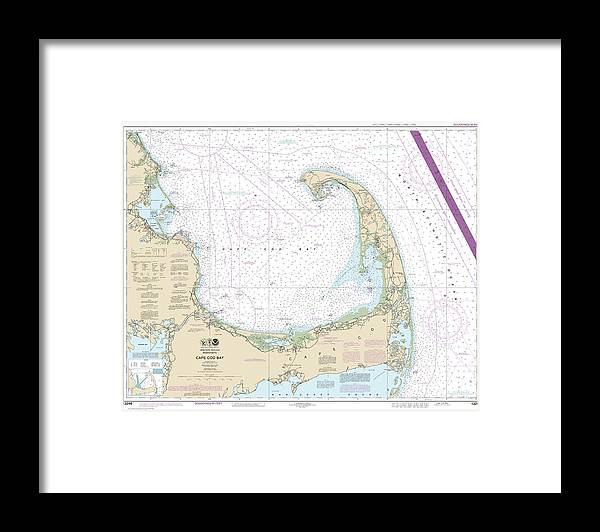 A beuatiful Framed Print of the Nautical Chart-13246 Cape Cod Bay by SeaKoast